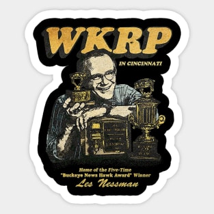 WKRP HOME GOD VINTAGE retro Sticker